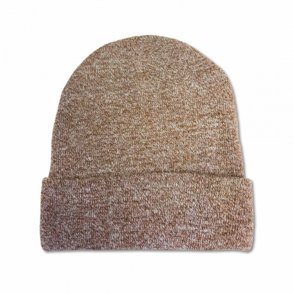 Adult Beanie Hat - Brown Marl