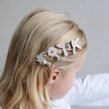 Mimi & Lula Bunny and Flower mini hair clips