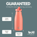 One Green Bottle - Bright Coral Stainless Steel 350ml