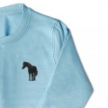 Kids Standing Horse Jumper - Black Embroidery