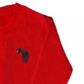 Kids Standing Horse Jumper - Black Embroidery