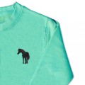 Kids Standing Horse Jumper - Black Embroidery