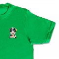 Organic Kids Cow T Shirt - Blue Embroidery
