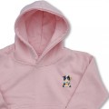 Organic Kids Cow Hoodie - Blue Embroidery