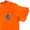 Baby Boys Dinosaur T-Shirt - Blue Embroidery