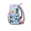 Mini Tractor Backpack - Blue and Pink