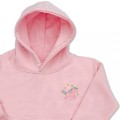 Organic Kids Unicorn Hoodie - Blush Pink Embroidery