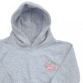 Organic Kids Unicorn Hoodie - Blush Pink Embroidery