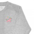 Girls Unicorn Jumper - Blush Pink Embroidery