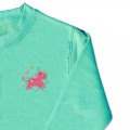Girls Unicorn Jumper - Bright Pink Embroidery
