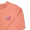 Girls Unicorn Jumper - Bright Pink Embroidery