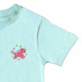 Organic Kids Unicorn T Shirt - Bright Pink Embroidery