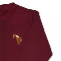 Kids Standing Horse Jumper - Brown Embroidery