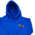 Organic Kids Running Horse Hoodie - Brown Embroidery