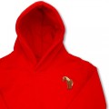 Organic Kids Standing Horse Hoodie - Brown Embroidery