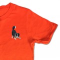 Organic Kids Playful Border Collie Dog T Shirt - Black Embroidery