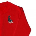 Crouching Border Collie Jumper - Black Embroidery