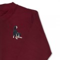 Crouching Border Collie Jumper - Black Embroidery