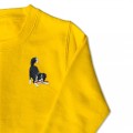 Crouching Border Collie Jumper - Black Embroidery