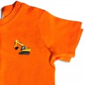 Baby Boys Digger T Shirt - Yellow Embroidery