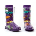 Squelch Dinosaur Tot Welly Sock 3-6 Years