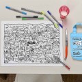 Eat Sleep Doodle's Place Mat To Go - Dinosaur