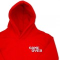 Organic Kids Gaming Hoodie - 'GAME OVER' Embroidery