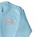 Kids Game Over Jumper - White Embroidery