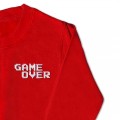 Kids Game Over Jumper - White Embroidery