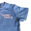 Baby Boys Gaming T Shirt - Game Over Embroidery