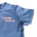 Baby Boys Gaming T Shirt - Game Over Embroidery