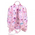 Girls Pink Backpack - 'Girl Power' print