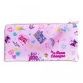 Girls Pink Pencil Case - 'Girl Power' Print