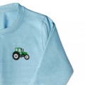 Boys Tractor Jumper - Green Embroidery