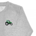 Boys Tractor Jumper - Green Embroidery