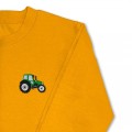 Boys Tractor Jumper - Green Embroidery