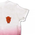 Baby Organic Highland Cow T Shirt - Tan Embroidery