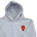 Organic Kids Highland Cow Hoodie - Tan Embroidery