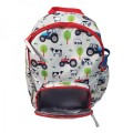 Boys Red Tractor Backpack by Playzeez