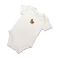 Organic Baby Body Suit - Chicken Embroidery No 3