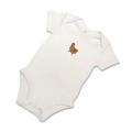 Organic Baby Body Suit - Chicken Embroidery No 3