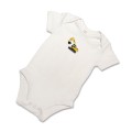 Organic Baby Body Suit - Yellow Digger Embroidery