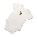 Organic Baby Body Suit - Brown Horse Embroidery