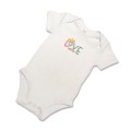 Organic Baby Body Suit - Love Slogan Embroidery