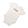 Organic Baby Body Suit - Tiger ROAR Embroidery