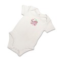 Organic Baby Body Suit - Lilac Unicorn Embroidery