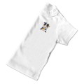 Baby Boys Organic Cow T Shirt - Blue Embroidery