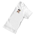 Baby Girls Organic Cow T Shirt - Pink Embroidery