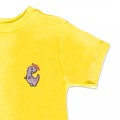 Organic Kids Dinosaur T Shirt - Lilac Embroidery