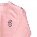 Girls Dinosaur Jumper - Lilac Embroidery